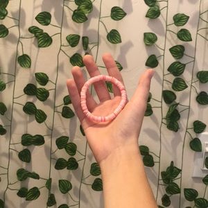 Bubble gum pink bracelet